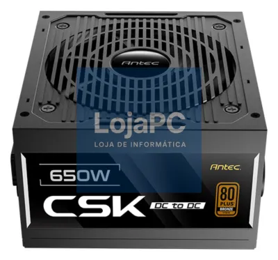 Antec CSK650DC EC unidade de fonte de alimentação 650 W 20+4 pin ATX ATX Preto