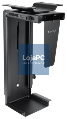 TooQ Suporte Metálico para CPU para Secretária/Parede, Preto