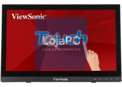 Viewsonic TD1630-3 ecrã para PC 39,6 cm (15.6") 1366 x 768 Pixeles HD LCD Ecrã táctil Multi-usuario Preto