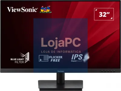 Viewsonic VA VA3209-2K-MHD ecrã para PC 81,3 cm (32") 2560 x 1440 Pixeles Quad HD Preto