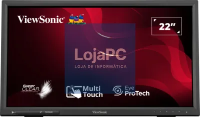 Viewsonic TD2223-2 ecrã para PC 55,9 cm (22") 1920 x 1080 Pixeles Full HD LCD Ecrã táctil Preto