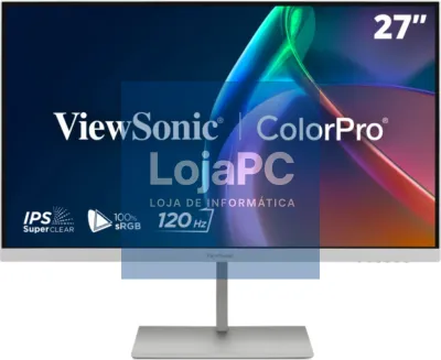 Viewsonic VP Series VP2766-2K-W ecrã para PC 68,6 cm (27") 2560 x 1440 Pixeles Quad HD LED Branco, Prateado