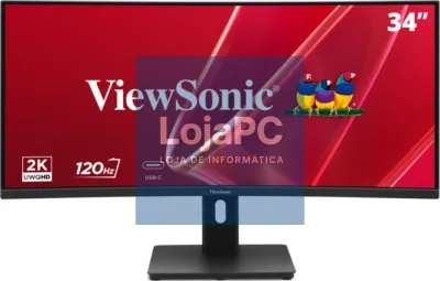 Viewsonic VA VA3420C-2 ecrã para PC 86,4 cm (34") 3440 x 1440 Pixeles UltraWide Quad HD LED Preto