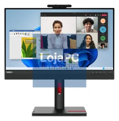 Lenovo ThinkCentre Tiny-In-One 24 ecrã para PC 60,5 cm (23.8") 1920 x 1080 Pixeles Full HD LCD Ecrã táctil Preto