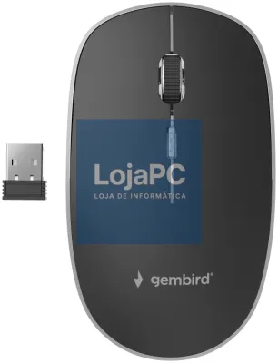 Gembird MUSW-4BS-01 rato Escritório Ambidextro RF sem fios Óptico 1600 DPI