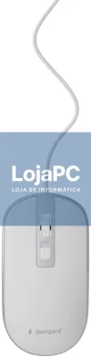 Gembird MUS-4B-06-WS rato Escritório Ambidextro USB tipo A Óptico 1200 DPI