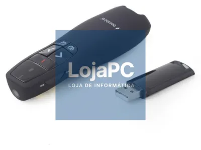 Gembird WP-L-12 apuntador sem Fios RF Preto