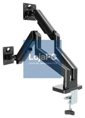 Gembird MA-DA2-06 suporte para monitor 81,3 cm (32") Secretária Preto