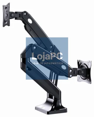 Gembird MA-DA2-03 suporte para monitor 88,9 cm (35") Secretária Preto