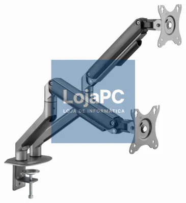 Gembird MA-DA2-05 suporte para monitor 81,3 cm (32") Secretária Cinzento