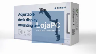 Gembird MA-DA1P-01 suporte para monitor 81,3 cm (32") Secretária Preto