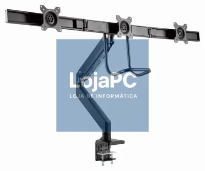 Gembird MA-DA3-03 suporte para monitor 68,6 cm (27") Secretária Preto