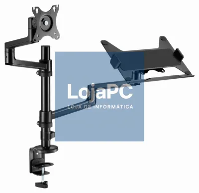 Gembird MA-DA-04 suporte para monitor 81,3 cm (32") Secretária Preto