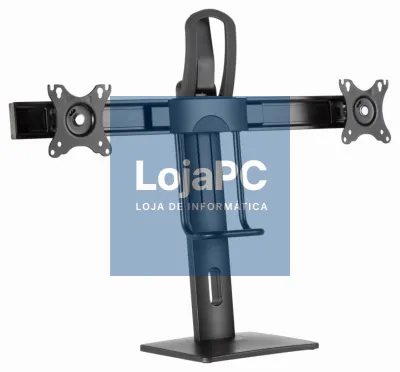 Gembird MS-D2-01 suporte para monitor 68,6 cm (27") Secretária Preto