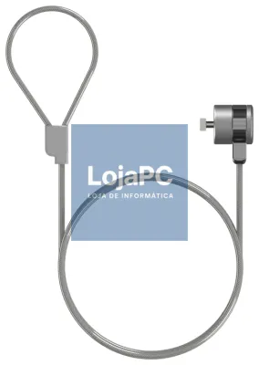 AISENS Cabo de Segurança com Cerradura de Chave para Computador, Monitor, Portátil 1.5 m