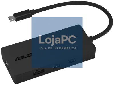 ASUS 4 in 1 USB-C Dock DC110 Alámbrico USB 3.2 Gen 2 (3.1 Gen 2) Type-C Preto