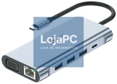 Leotec LEDS01 base para portátil y replicador de portas Acoplamiento Cinzento