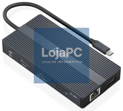 AISENS ASUC-12P017-GR base para portátil y replicador de portas Alámbrico USB 3.2 Gen 1 (3.1 Gen 1) Type-C