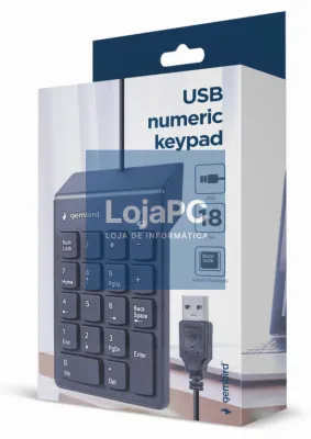 Gembird KPD-U-03 teclado numérico Portátil/PC USB Preto
