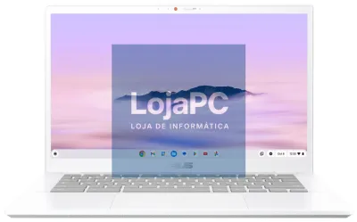 ASUS Chromebook Plus CX34 CX3402CVA-PQ1339 - Computador Portátil 14" Full HD (Intel Core 3 100U, 8GB RAM, 256GB UFS, Graphics, ChromeOS) Branco Perla - Teclado QWERTY espanhol