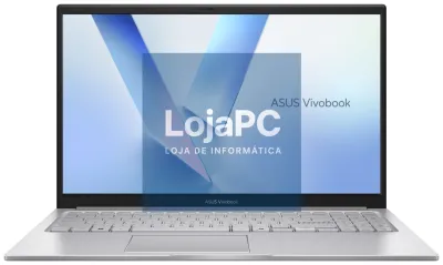 ASUS Vivobook 15 X1504MA-BQ221 - Computador Portátil 15.6" Full HD (Intel Core 7 350, 16GB RAM, 512GB SSD, Graphics, sem Sistema Operativo) Prateado Fría - Teclado QWERTY espanhol