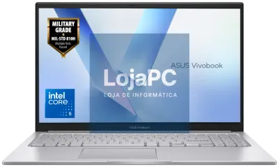 ASUS Vivobook 15 X1504MA-BQ055W Intel Core 7 350 Portátil 39,6 cm (15.6") Full HD 16 GB DDR5-SDRAM 512 GB SSD Wi-Fi 6 (802.11ax) Windows 11 Home Prateado