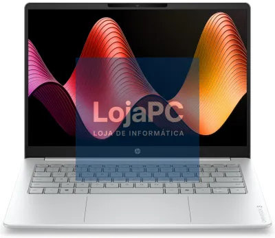 HP OmniBook 3 Laptop AI 14-ht0017nsx Intel Core Ultra 5 225U Portátil 35,6 cm (14") 2K 8 GB DDR5-SDRAM 256 GB SSD Wi-Fi 6 (802.11ax) FreeDOS AI PC Cinzento, Prateado