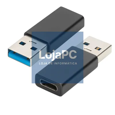 EWENT Adaptador USB 3.2, USB A 3.0 para USB C, aluminio