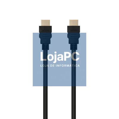 EWENT Cabo SOHO HDMI 1.4 de alta velocidade com Ethernet 1.0m, preto, 4K