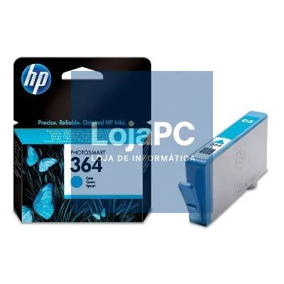 HP 364 Cyan Ink Cartridge with Vivera Ink