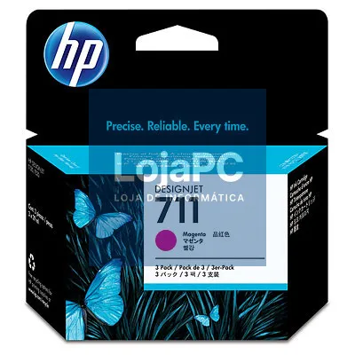 HP 711 3-pack 29-ml Magenta Ink Cartridges