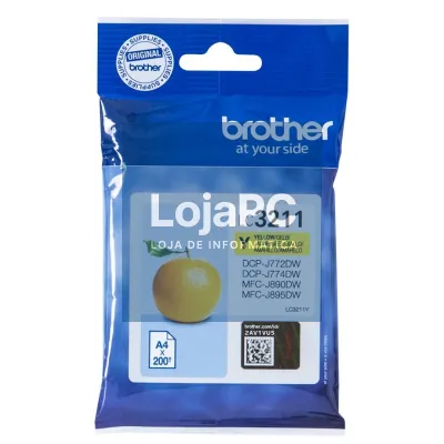 Brother Tinteiro amarelo, duração estimada: até 200 páginas (segundo ISO/IEC 24711)