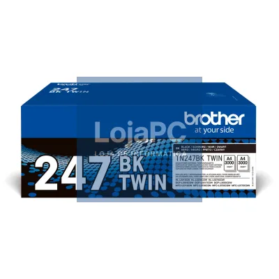 Brother Pack de 2 toners pretos de alta capacidade, Duração estimada: 3.000 páginas cada toner segundo ISO/IEC 19798