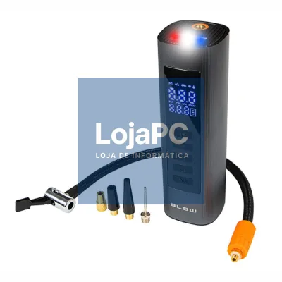 Compressor de Ar Portátil 120W 150PSI C/ LCD 12V BLOW