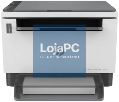 HP LaserJet Tank 2604dw sem fios Multifunction Branco y preto Impressora, Fotocopiadora, escáner; Dúplex