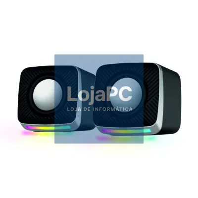 Conjunto 2 Colunas LED RGB p/ PC 2x3W USB 2.0