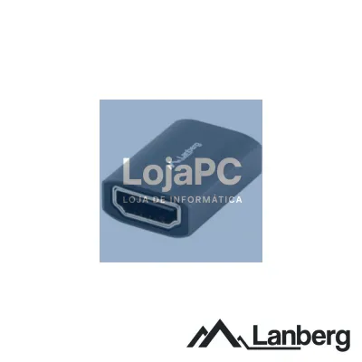 Ficha Adaptadora HDMI Fêmea / Fêmea 8K Prateada LANBERG