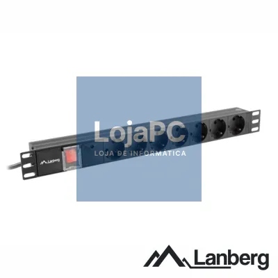Extensão Elétrica 7x Schuko C/Interruptor 2m 19" LANBERG