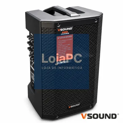 Coluna Amplificada 10" 160W USB/BT/SD/Bat/DSP/TWS VSOUND