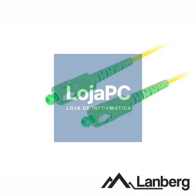 Cabo Fibra Óptica Monomodo Simplex SC/APC-SC/APC 2m LANBERG