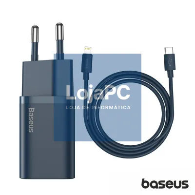 Alimentador Comutado 20W PD Super SI + Cabo Lightning BASEUS