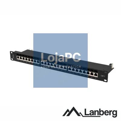 Patch Painel 24 Portas Blindado RJ45 CAT7 1U 19" LANBERG