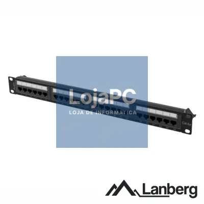 Patch Panel 24 Portas RJ45 CAT6A 1U 19" LANBERG