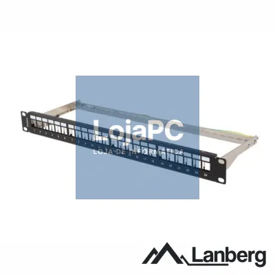 Patch Panel Vazio 24 Portas Keystone FTP 1U 19" LANBERG
