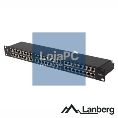 Patch Panel 48 Portas Blindado RJ45 CAT6 1U 19" LANBERG
