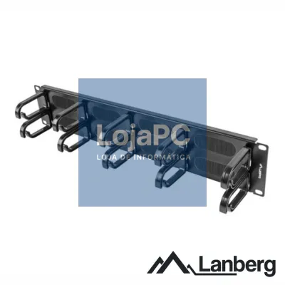 Painel Gestão De Cabos 19" 2U C/ Escova 10 Suportes LANBERG
