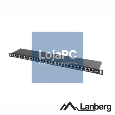 Patch Panel 24 Portas Blindado RJ45 CAT6 0.5U 19" LANBERG