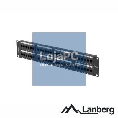 Patch Panel 48 Portas RJ45 CAT5E 2U 19" LANBERG