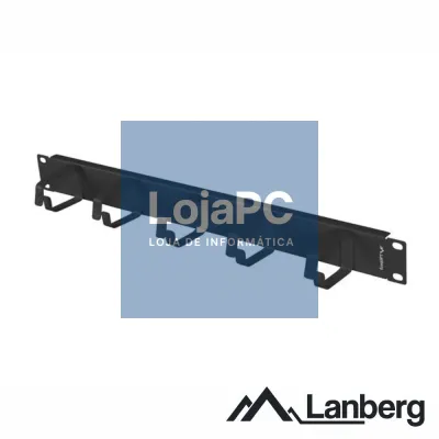 Organizador Cabos 19" 1U 5 Suportes Aço LANBERG