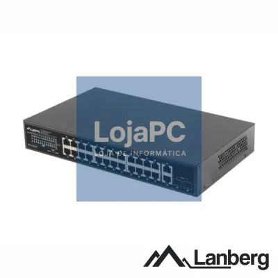 Switch De Rede Ethernet 1Gbps 24 Portas RJ45 Rack 19"